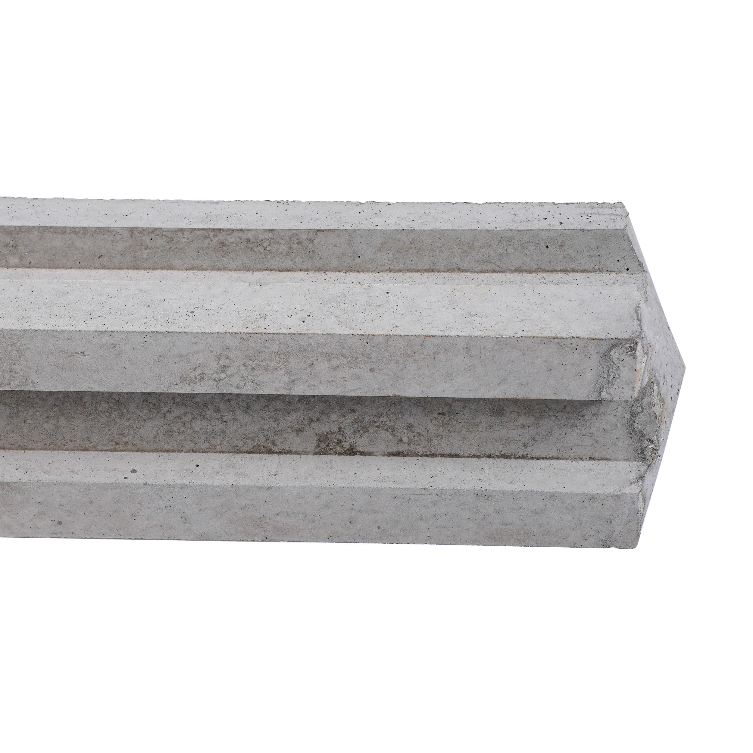 Zoomed in of Concrete Corner Fence Post