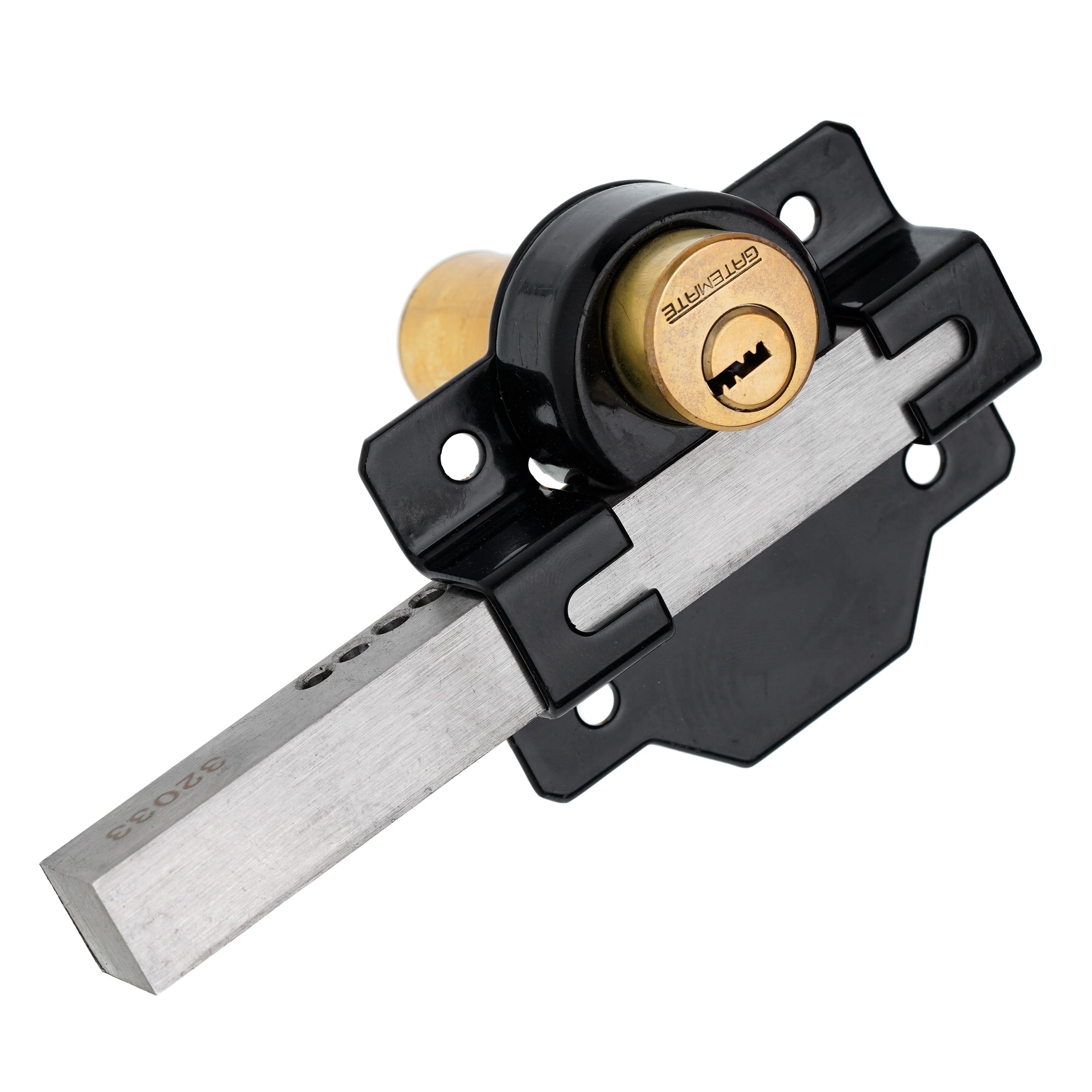 2" Long Throw Gate Lock Bolt/Key lock