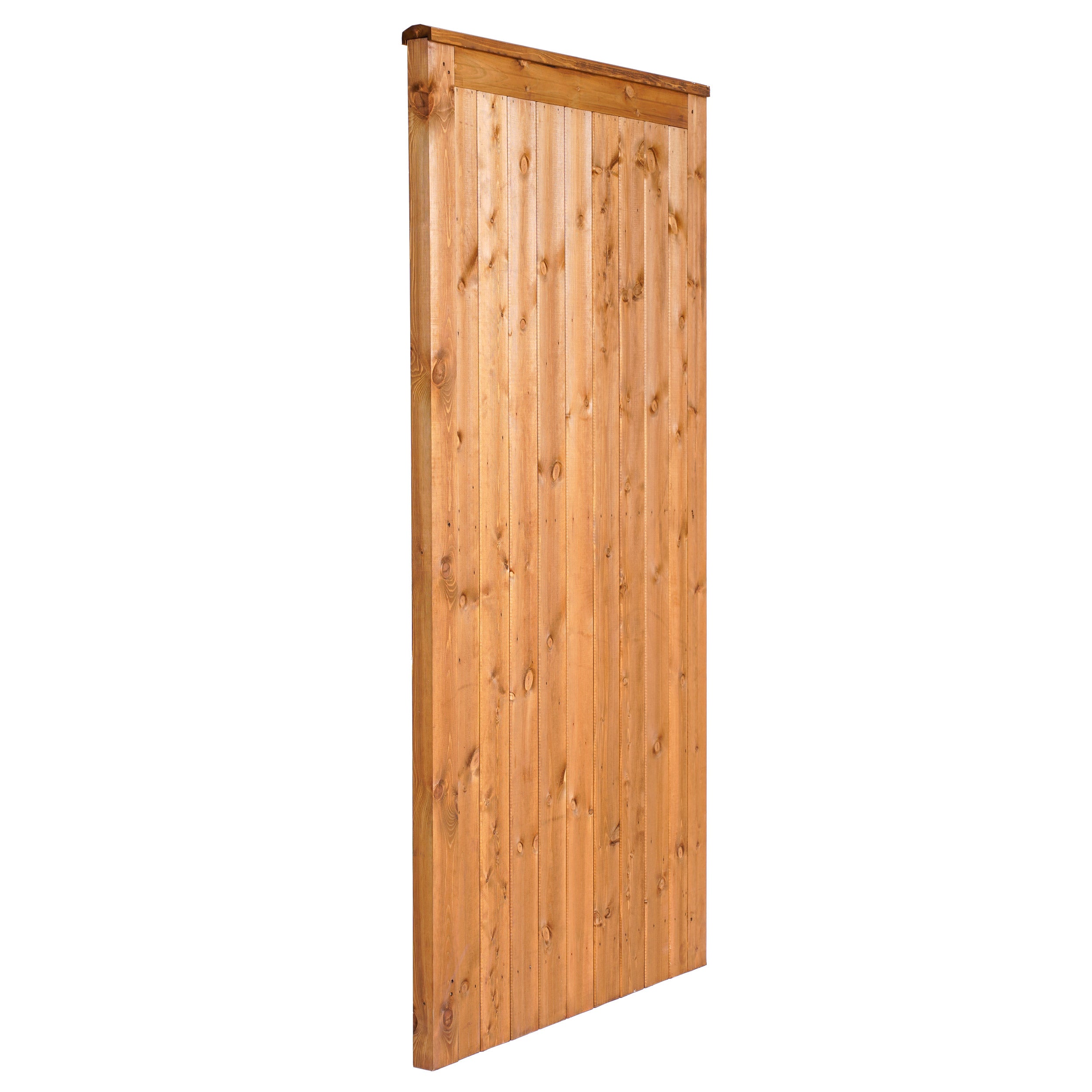45 degree angle of of full image of Framed Matchboard Garden Gate 
